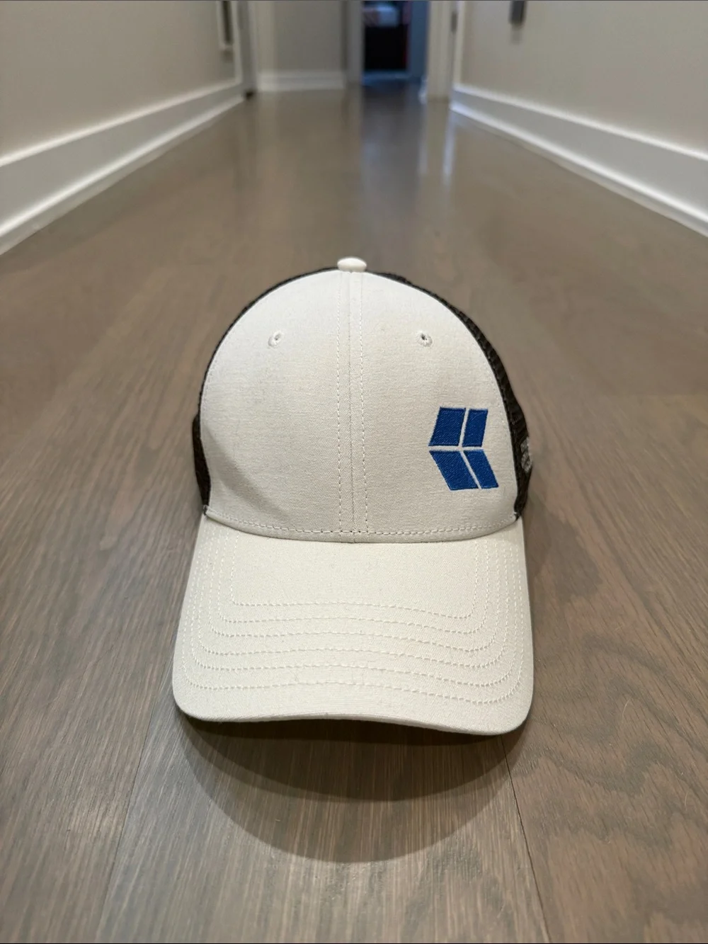 The North Face Two-Tone Snapback Cap with Blue Patch